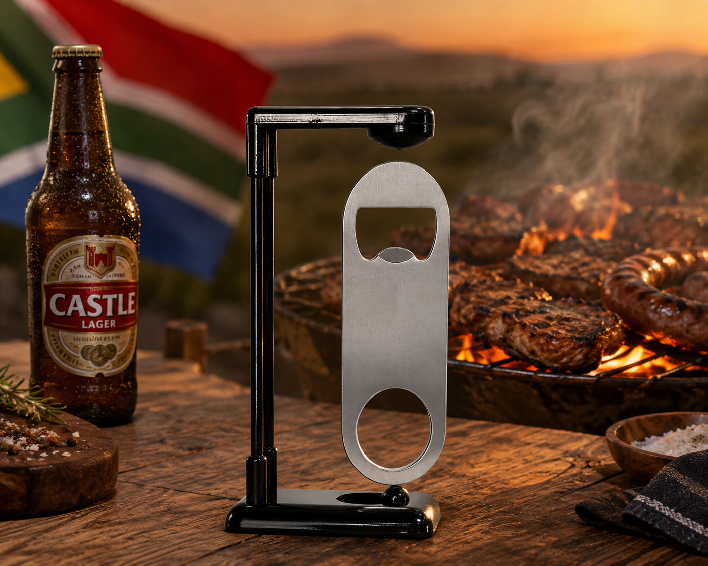 Floating bottle opener